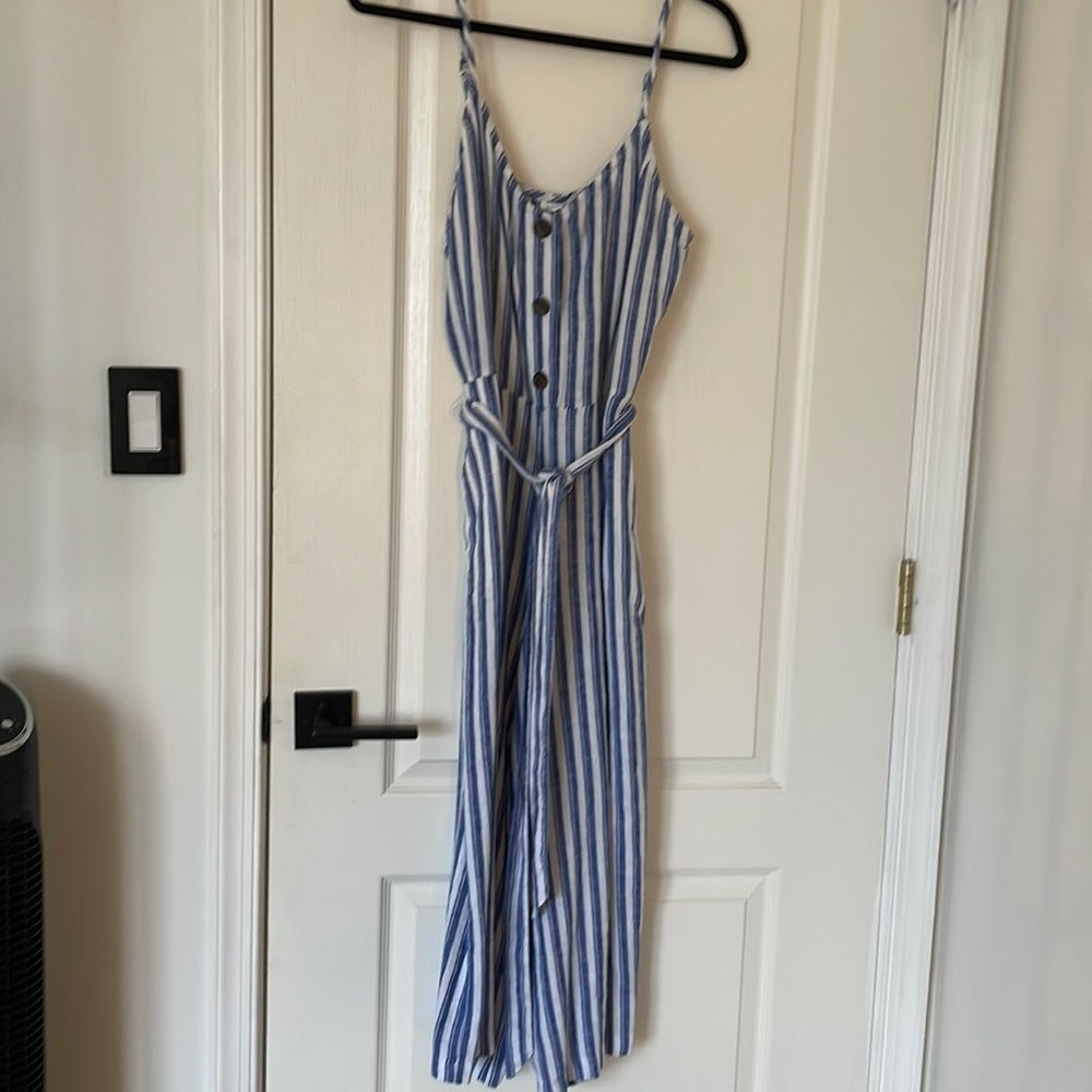 Gap Blue & White Jumpsuit